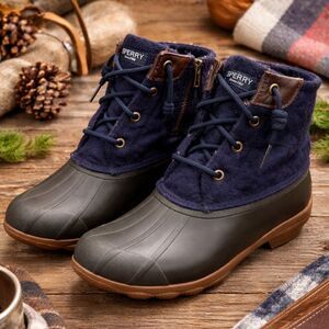 Sperry Classic Quilted Wool Rubber Duck Boots Women’s US 7.5 UK 5.5